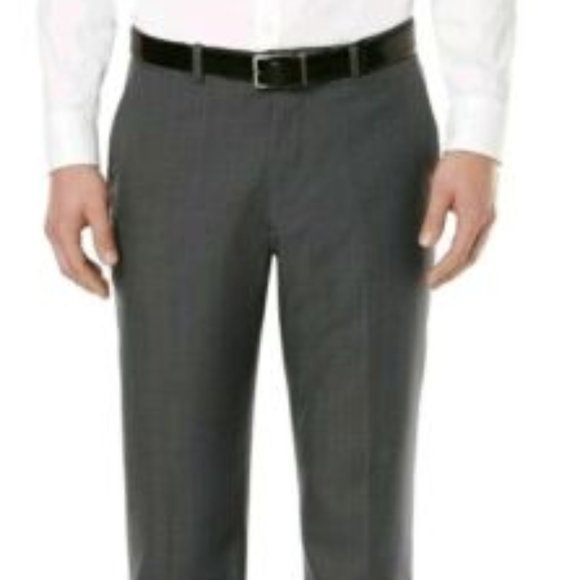 Other - Perry Ellis Portfolio Men'S Fit Gray Flat-Front Su